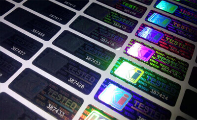 hologram labels and stickers